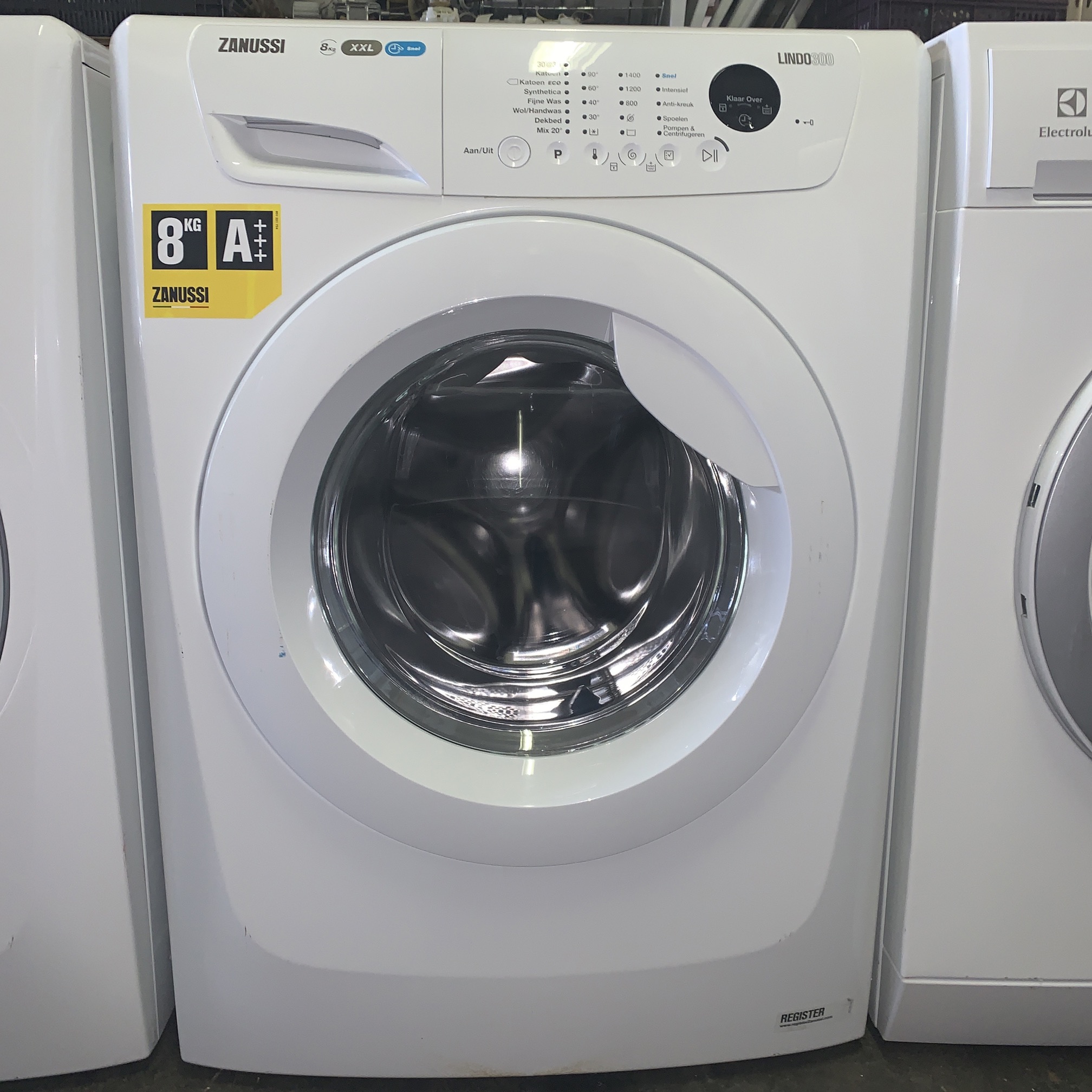 Sicilië verkouden worden Onderscheiden Wasmachine ZANUSSI LINDO300 8kg A+++ XXL-Trommel ZWF81463WH €239,-  Apparaten.nl -Altijd goedkoper!
