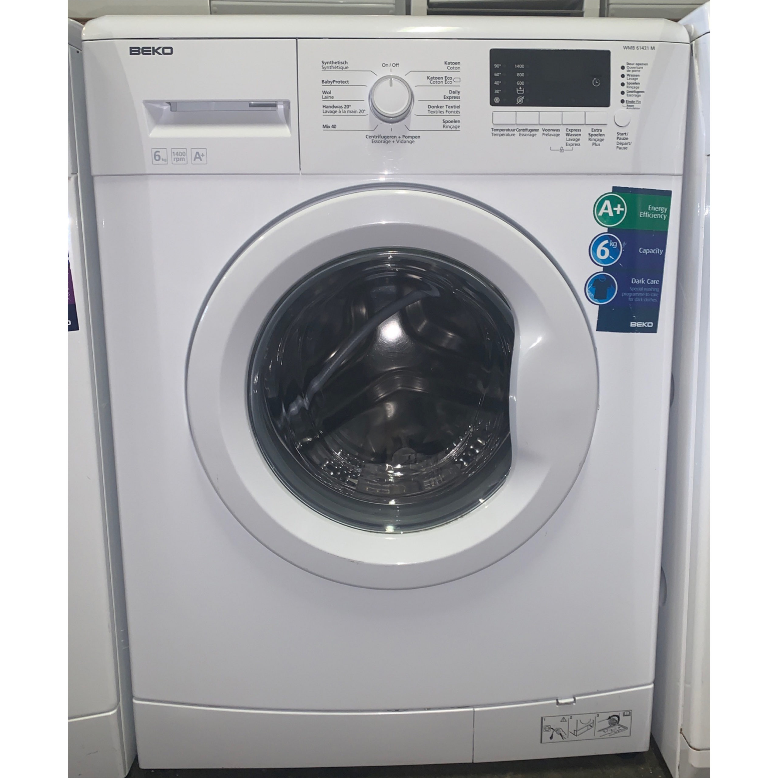 Stof Geruststellen Dreigend BEKO WMB61431M 6kg A+ Wasmachine €179,- Apparaten.nl -Altijd goedkoper!