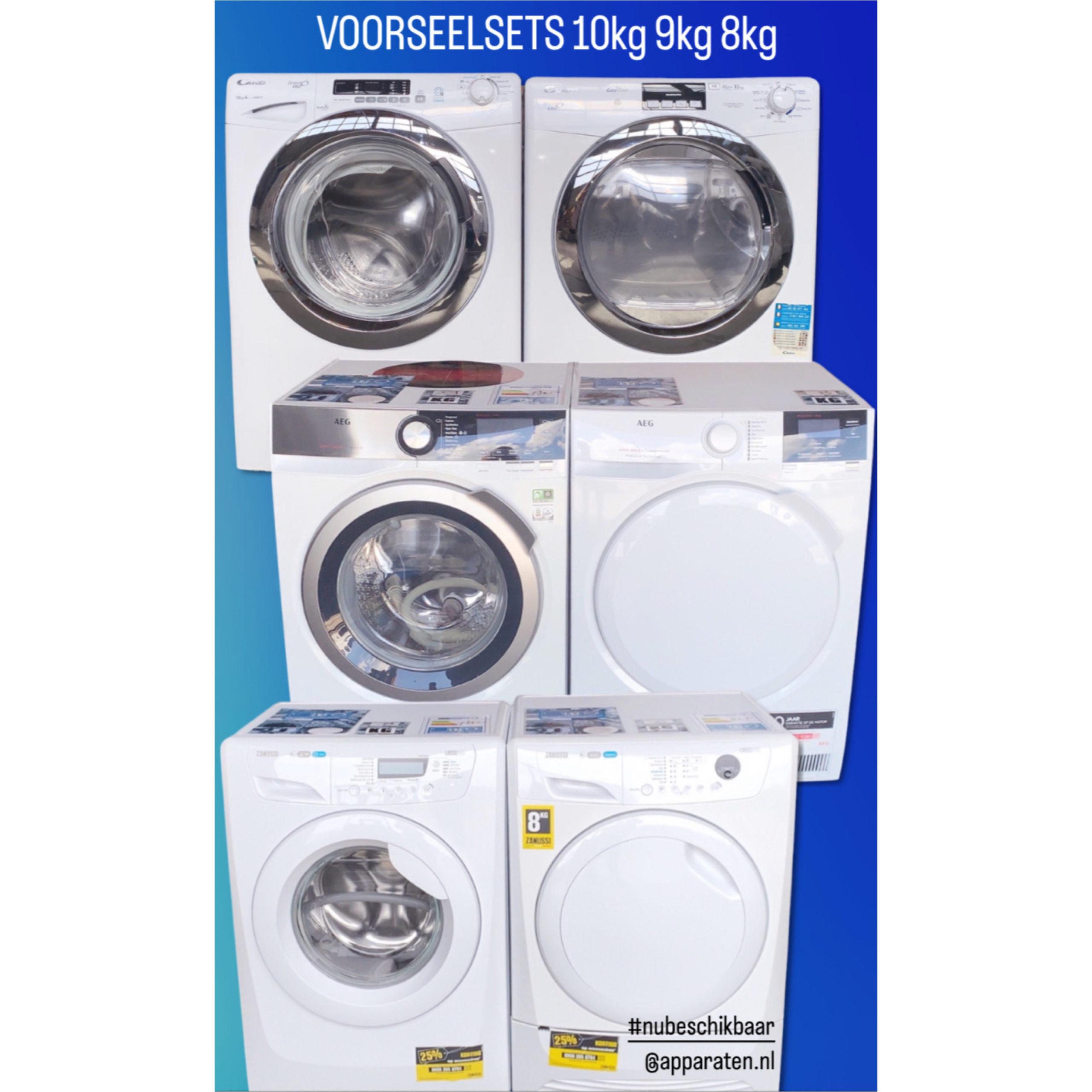 Voordeelsets 10kg 9kg 8kg