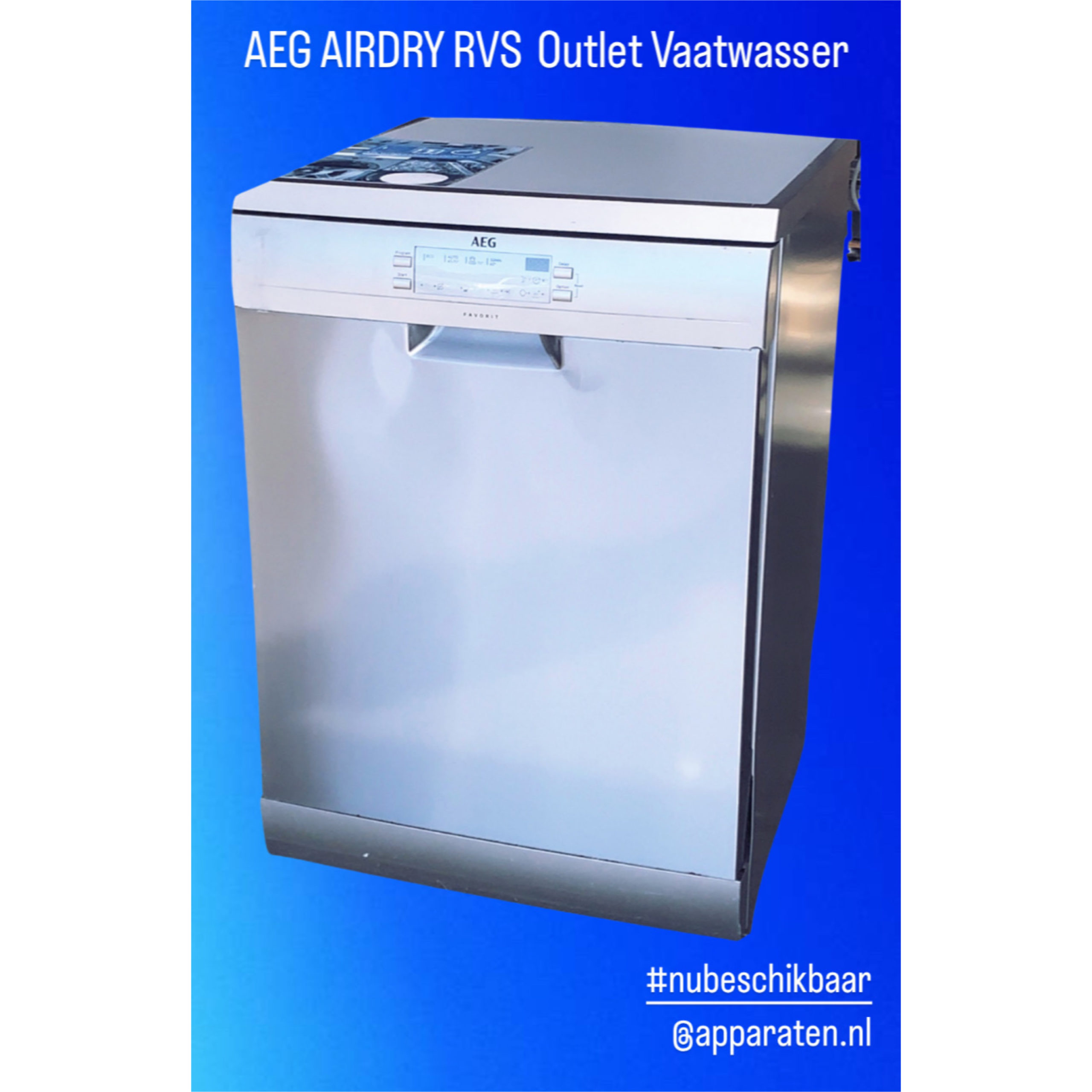AEG AIRDRY RVS Outlet Vaatwasser
