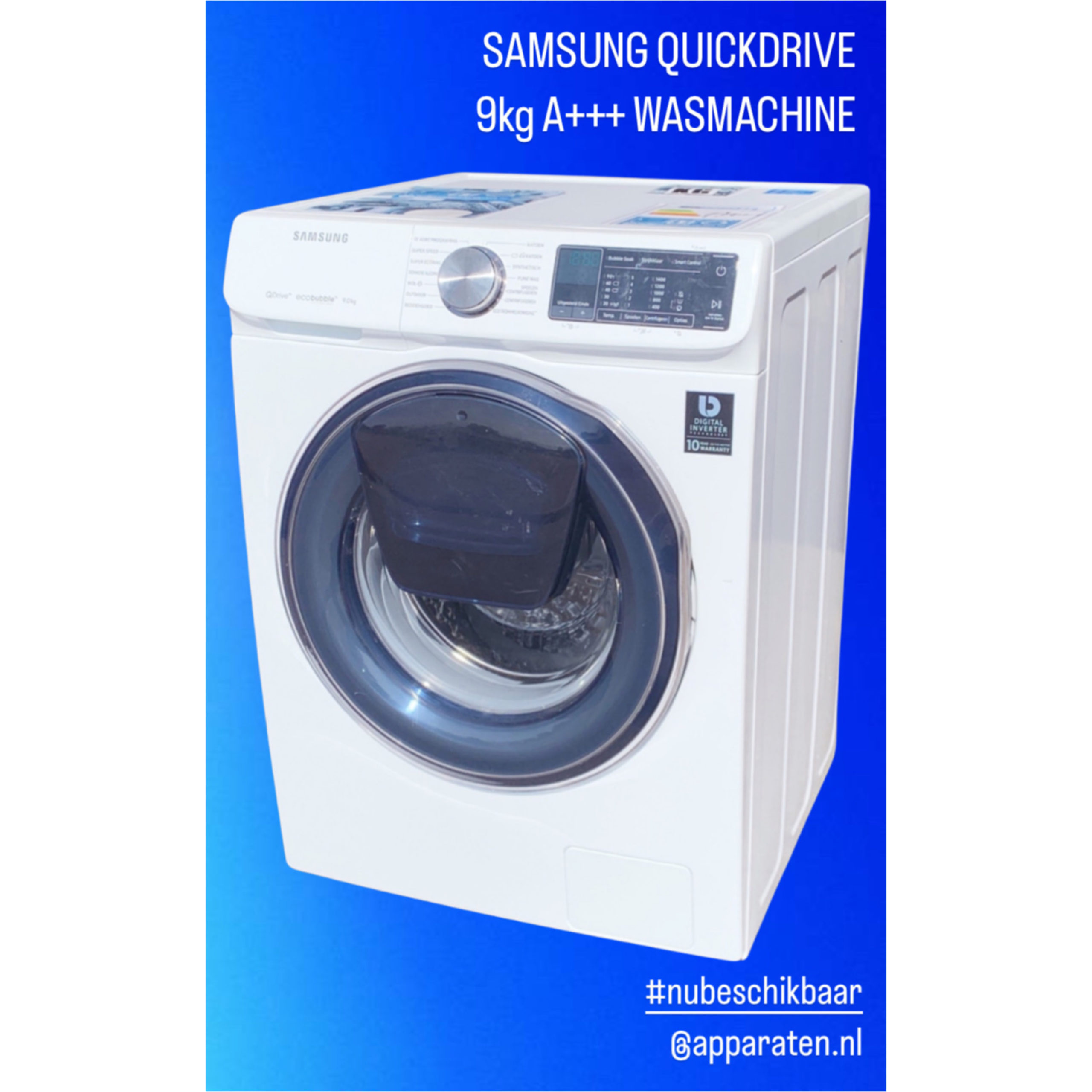 SAMSUNG QUICKDRIVE ADDWASH 9kg A+++ Wasmachine