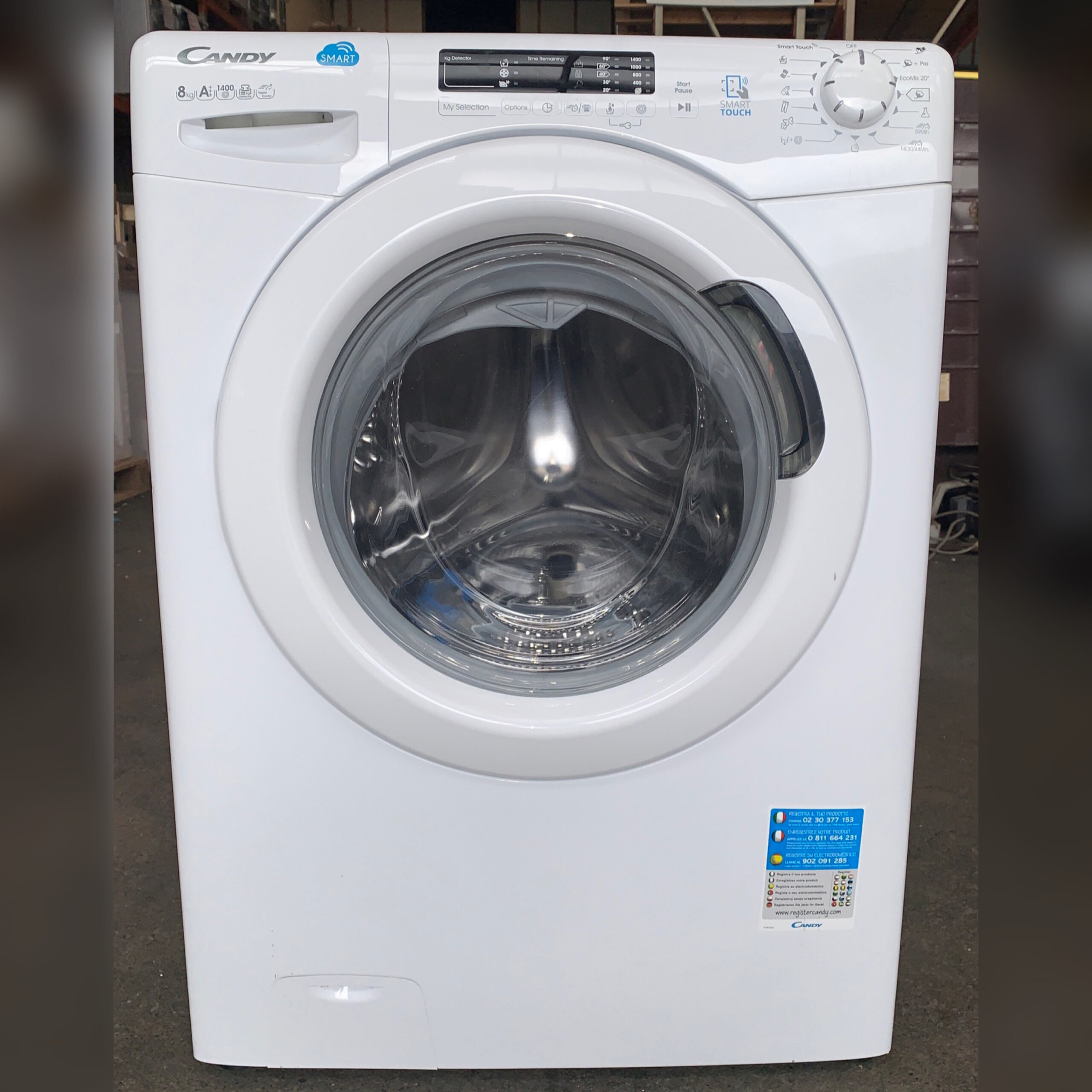 Wasmachine CANDY 8kg met Mobile CS1482D3 €199,- Apparaten.nl -Altijd goedkoper!