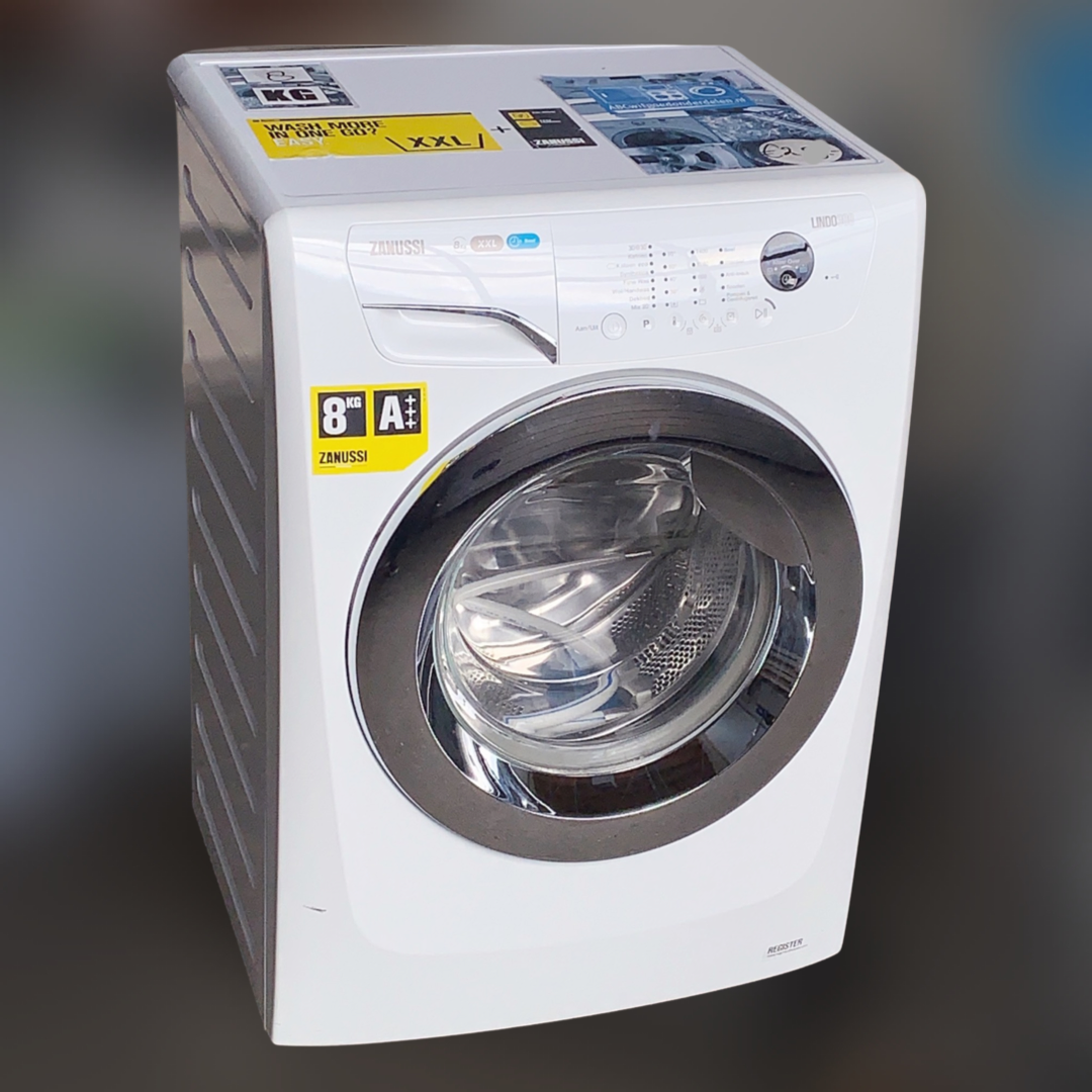 Gematigd Senator ondersteuning Wasmachine ZANUSSI LINDO300 8kg A+++ XXL-Trommel ZWF81463WH RVS deur €229,-  Apparaten.nl -Altijd goedkoper!