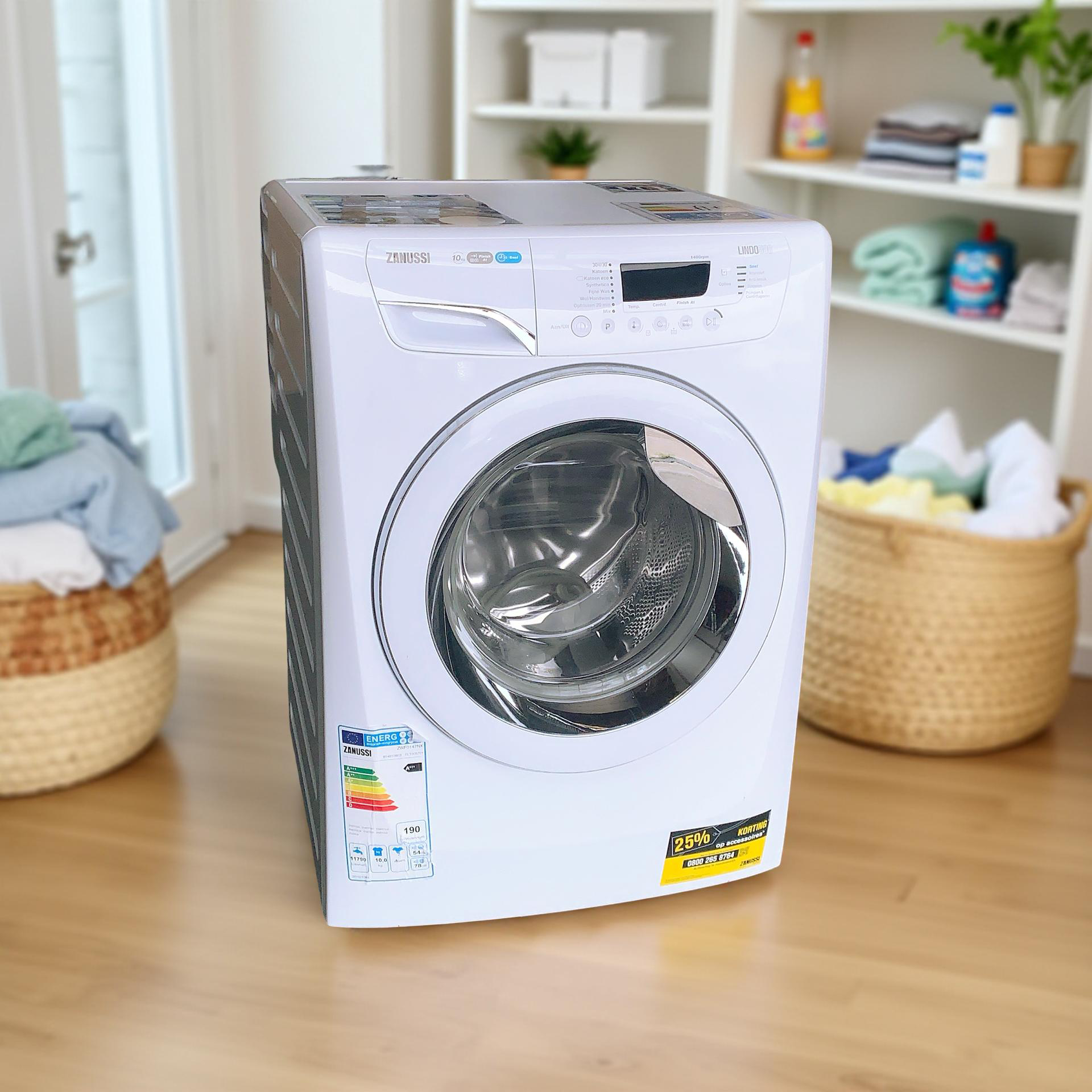 Wasmachine ZANUSSI 10kg A+++ ZWF0147NX €279,- (*tijdelijk gratis bezorgen*) - Image 3