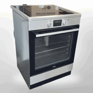Fornuis Inductie AEG RVS met Heteluchtoven CIB6646ABM €399,-