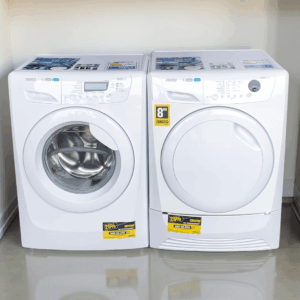 Voordeelset ZANUSSI Wasmachine 8kg 1600toeren A+++  &  Condensdroger 8kg €498,-
