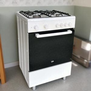 Gasfornuis BEKO met Heteluchtoven FSM62320DWS Outlet €229,-