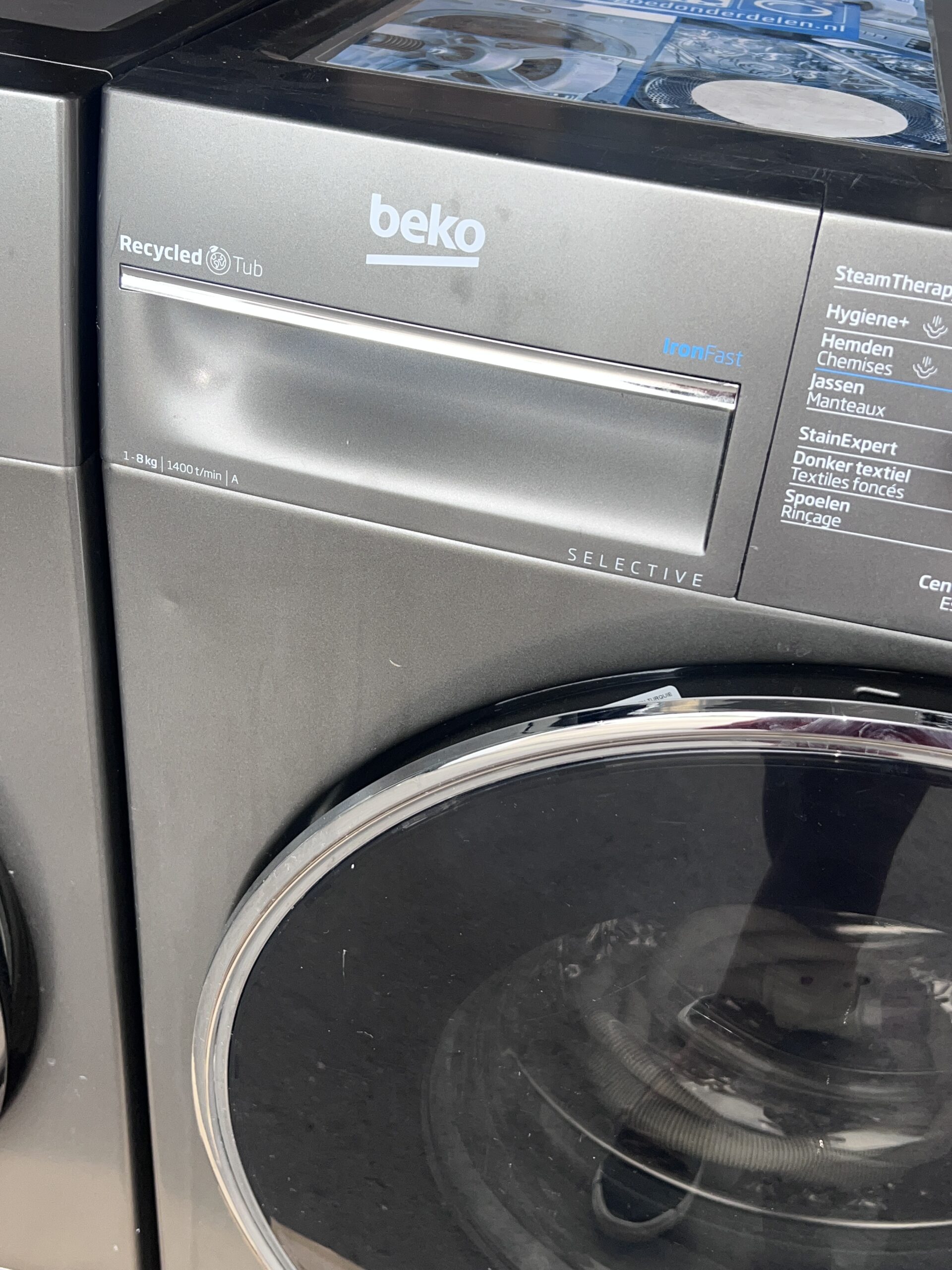 Wasmachine BEKO Selective 8kg B3WT58410M2 Jonggebruikt 2jr Outlet €329,- - Image 3