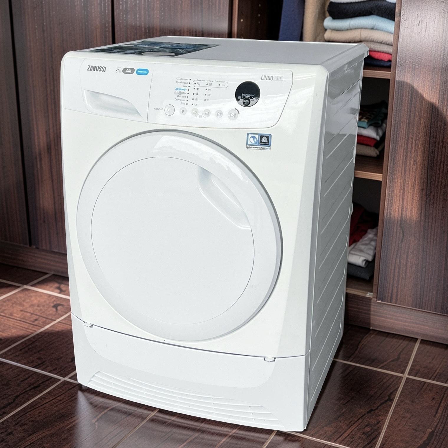 Warmtepompdroger ZANUSSI LINDO1000 8kg A++ ZDH8353W €279,- - Image 3