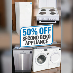🎉 50% KORTING OP JE 2E BEKO APPARAAT! 🎉