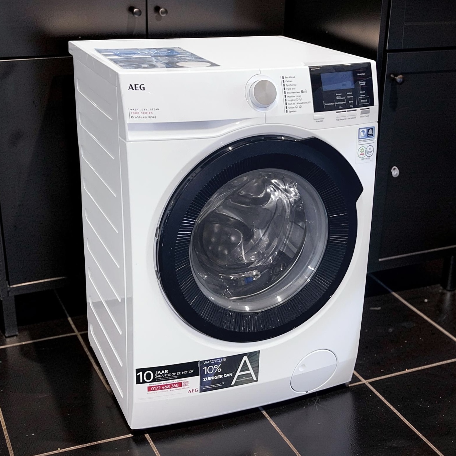 Wasdroogcombinatie AEG 7000SERIES 8kg 5kg 1600toeren LWR73864 €429,-