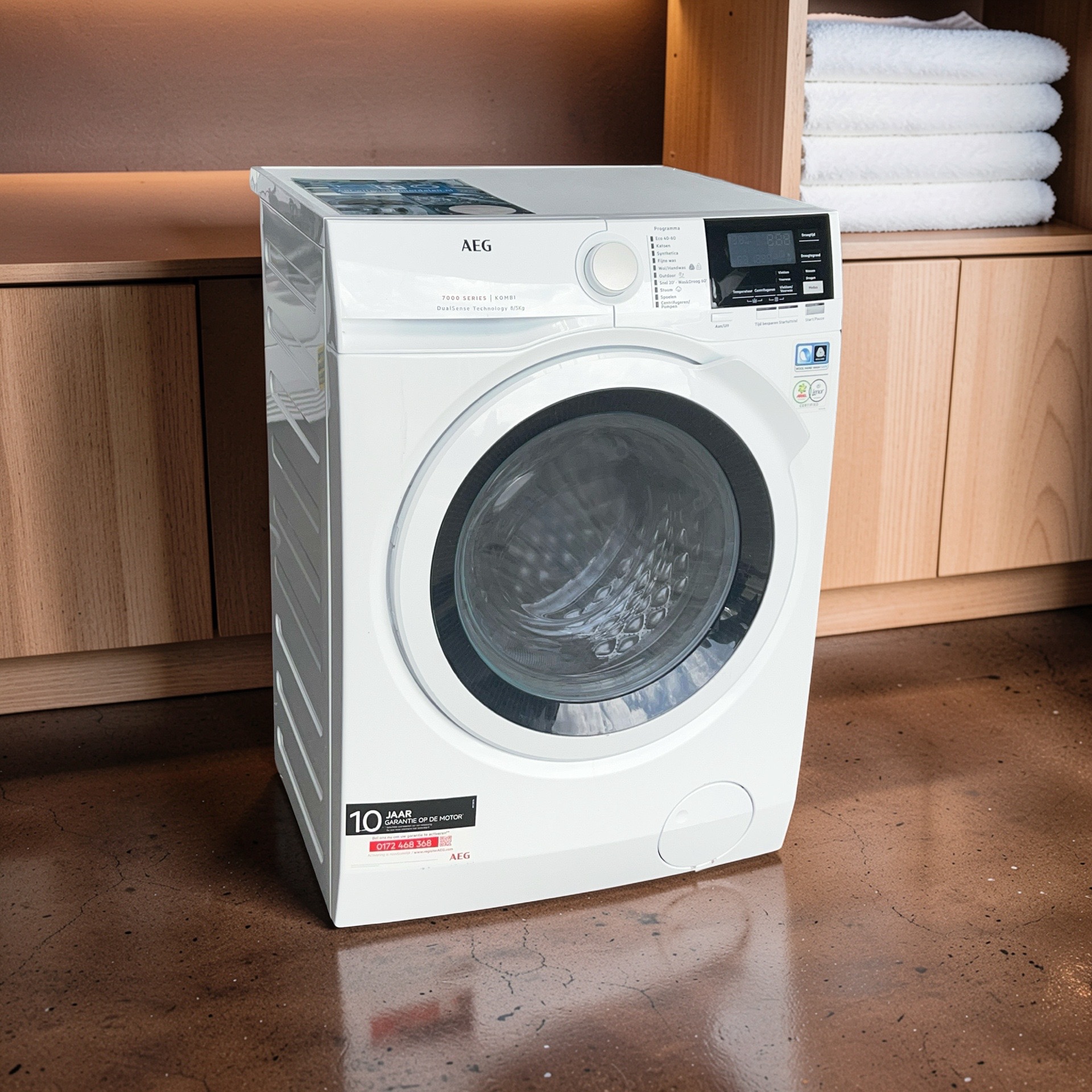 Wasdroogcombinatie AEG 7000SERIES DualSense 8kg 5kg 1600toeren L7WBN86GW €379,- - Image 4