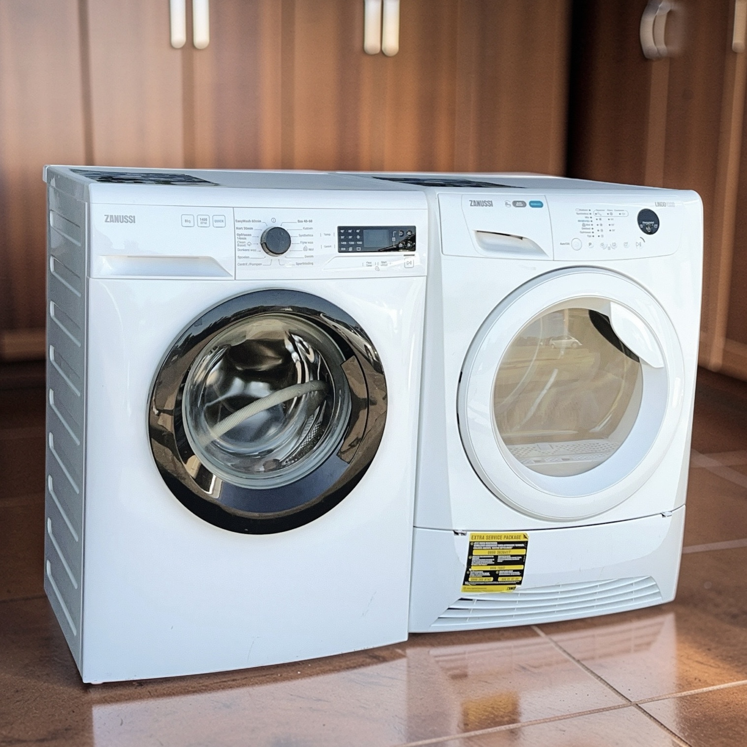 Voordeelset 8kg ZANUSSI Wasmachine ZWFPISA + Warmtepompdroger A+ €478,- - Image 3