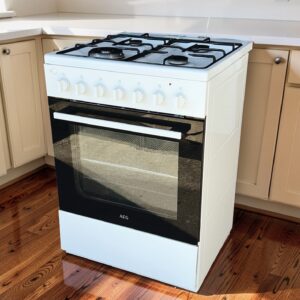 Gasfornuis AEG met Heteluchtoven CKB64100BW outlet €259,-